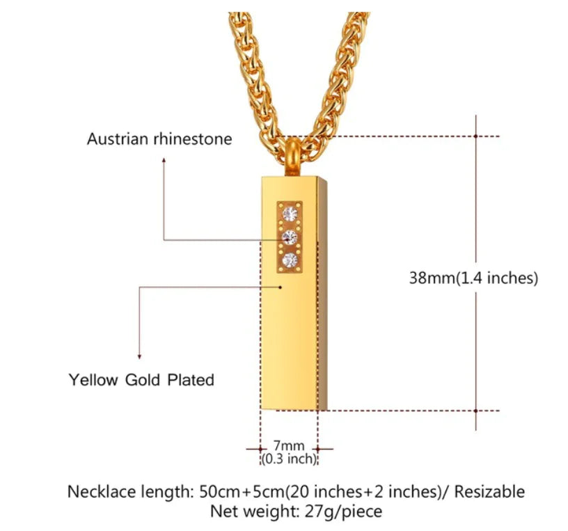 New Essential Oil Perfume Bottle Pendant Necklace