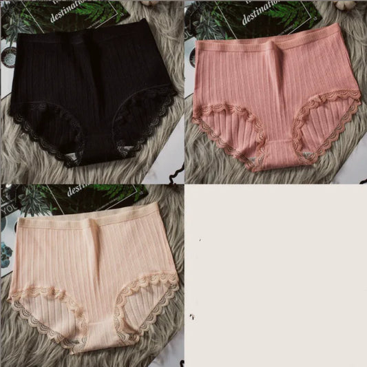 High Waist Breathable Cotton Underwear for Women