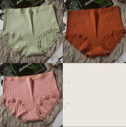High Waist Breathable Cotton Underwear for Women