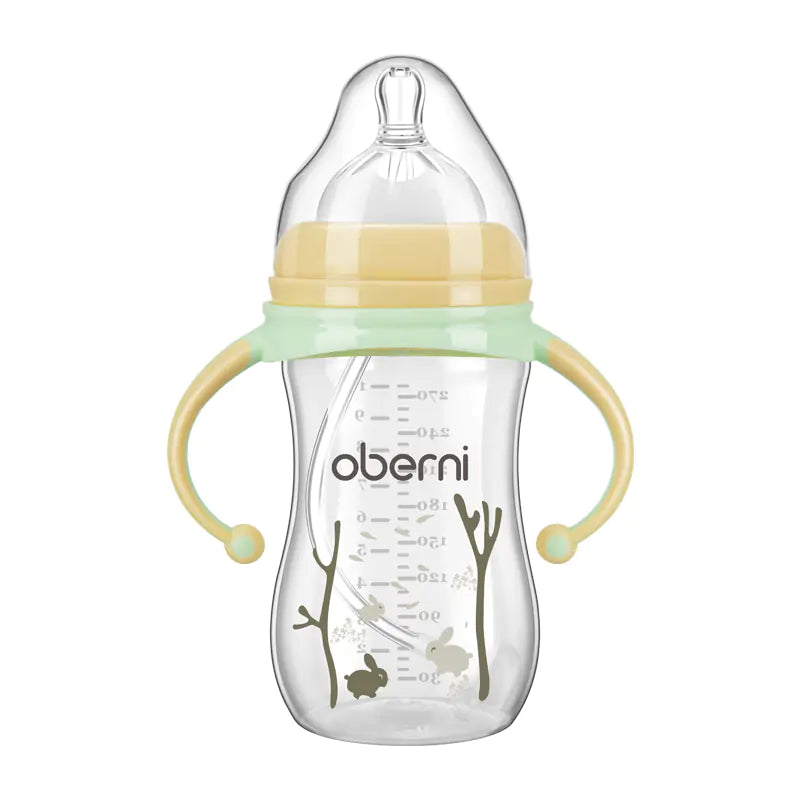 Childrens Wide Neck Bottle with Handle, Anti-Colic Design