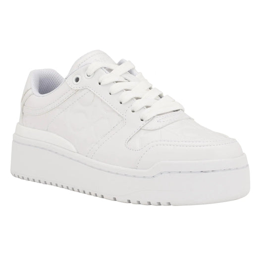 Calvin Klein Womens Aelora Sneaker White 141 9.5