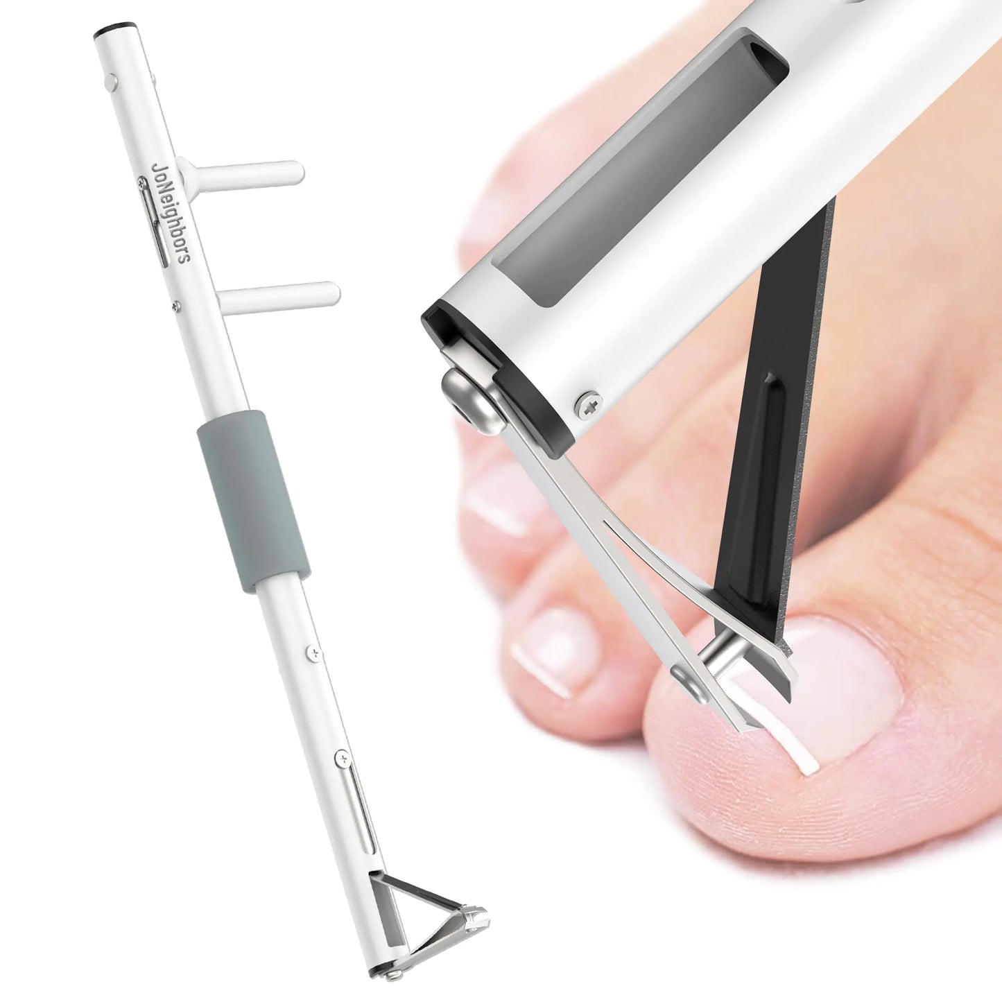 Long Handled Toenail Clippers Ergonomic Wide Jaw Opening Ideal for Thick Nails Seniors Overweight Arthritis Sufferers Easy Reach Pedicure Clippers (S-20 / 50cm)