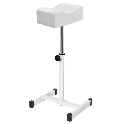 Pedicure Manicure Footrest Adjustable Height with Soft Cushion Pedicure Stool Non-Slip Pedicure Nail Equipment for Salon Spa BeautyWhite