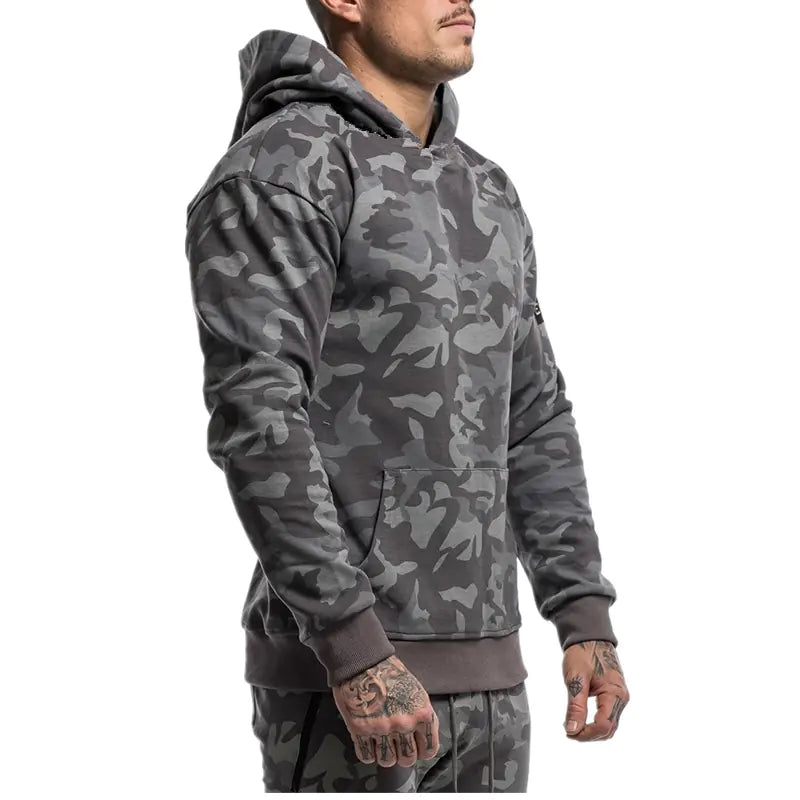 Men's Camouflage Sports Tracksuit for Fall & Winter