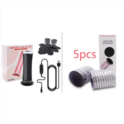 Electric Foot Callus Remover Foot Care File Heels Dead Skin Pedicure Tool Electronic Foot Grinder And Replacement Sandpaper