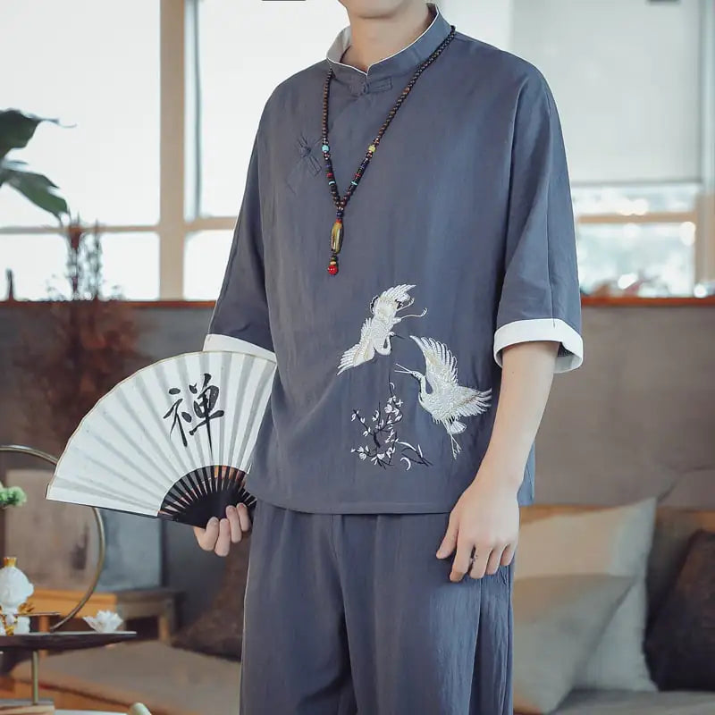 Men's Summer Chinese Style Suit