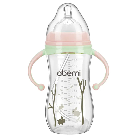 Childrens Wide Neck Bottle with Handle, Anti-Colic Design