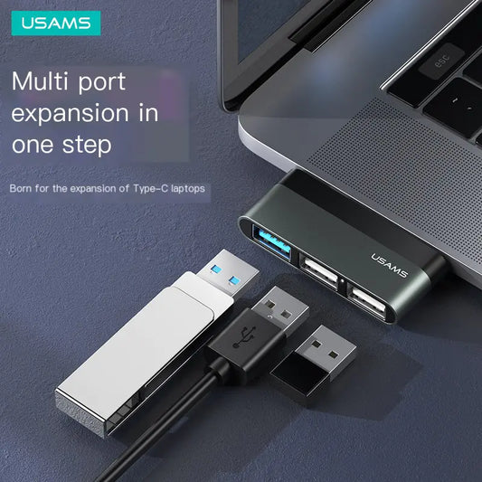 USAMS Type-C Hub with USB 3.0, TF, USB 2.0, HDMI