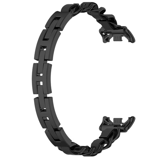 LOKEKE Compatible with Xiaomi Band 8 Replacement Band - Replacement Stainless Steel Wrist Watch Band Strap Compatible with Xiaomi Band 8(Stainless Steel Black)