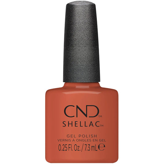 CND Shellac Gel Nail Polish Long-lasting Nail Paint Color with Curve-hugging Brush 404 Terracotta dreams 0.25 Fl Oz