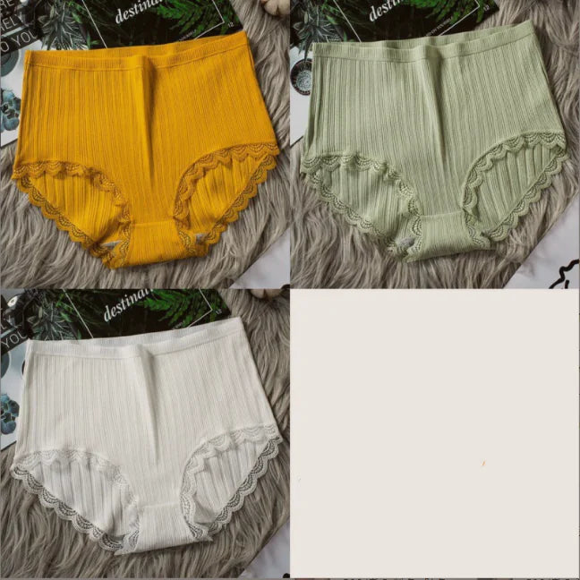 High Waist Breathable Cotton Underwear for Women
