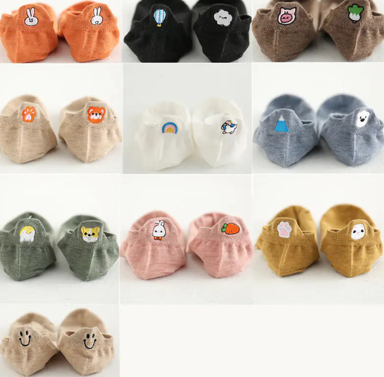 Embroidered Socks for Women