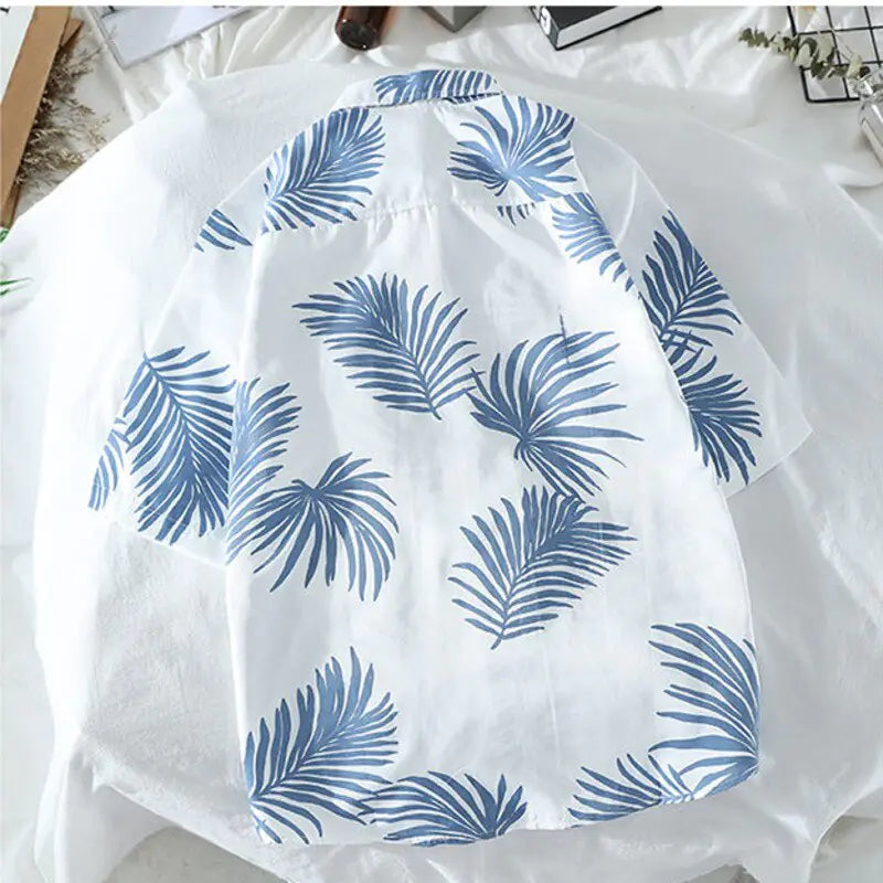 Hawaiian Casual Beach Shirt for Men in Polyester