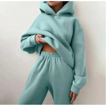 Women's Casual Hooded Sweater Tracksuit