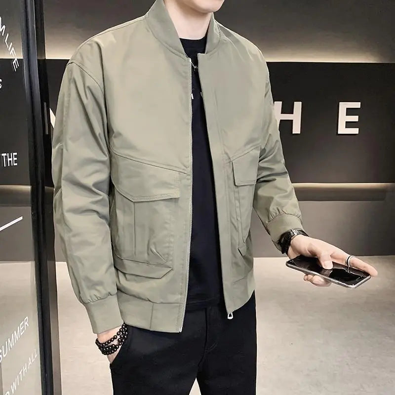 2023 Men's High-End Tracksuit Set with Jacket & Pants