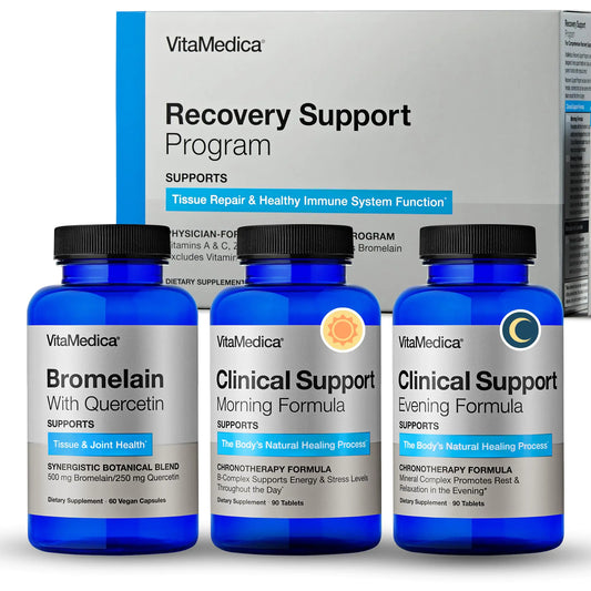 Clinical-Grade Post Surgery Recovery Support Supplement Program Comprehensive Physician-Designed Formulation to Support Healing with Vitamins Minerals Antioxidants Bromelain and Quercetin