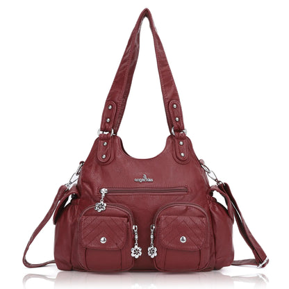 Angel Kiss Large Purses for Women Shoulder Handbags Hobo Bag for Women Red