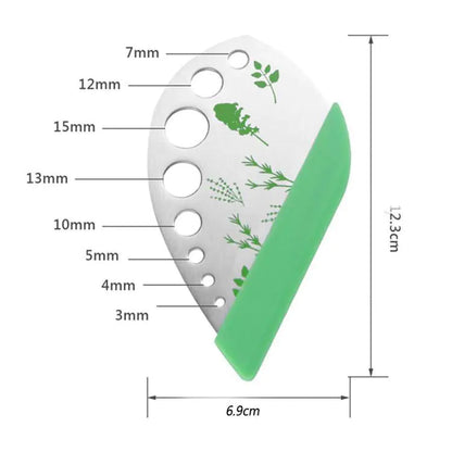 Creative 9-Hole Stainless Steel Herb Cutter Stripper