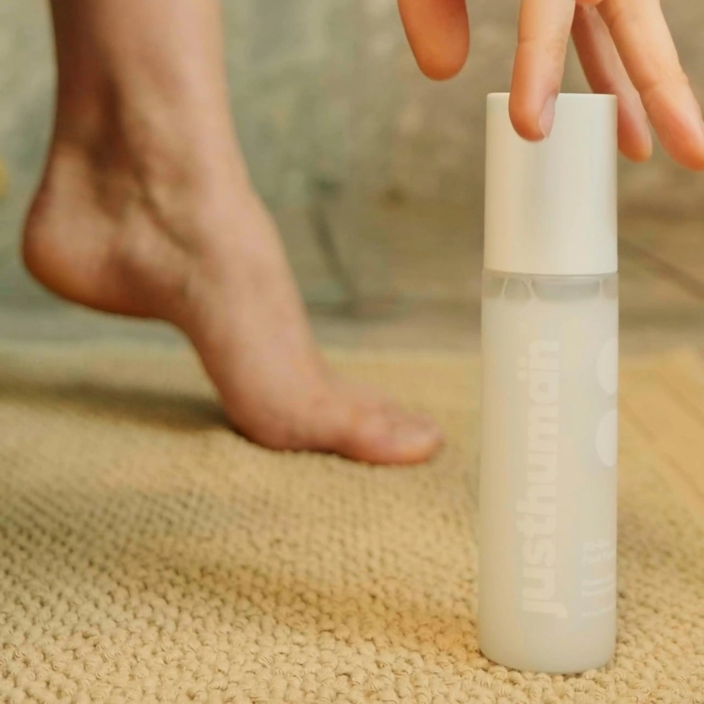 Justhuman 30 sec foot facial | Instant Foot Peeling Spray to Remove Dead Skin| Instant ExfoliationSoothing Hydration |Pedicure Dead Skin Exfoliator|Spa-like foot treatment|Non-ToxicClean Ingredients