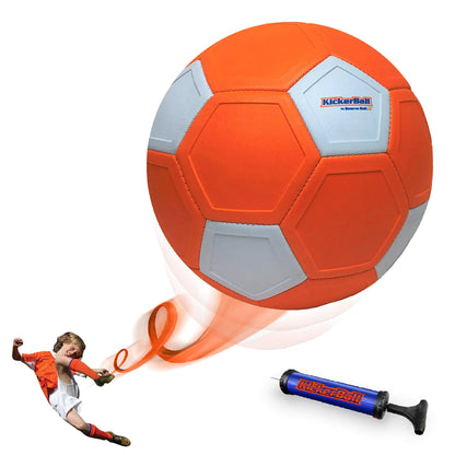 Kickerball Swerve and Curve Size 4 Soccer Ball Soccer Training Ball with Special Panels to Play Like A Pro Outdoor and Indoor Soccer Ball Fun Soccer Ball for Kids and Adults
