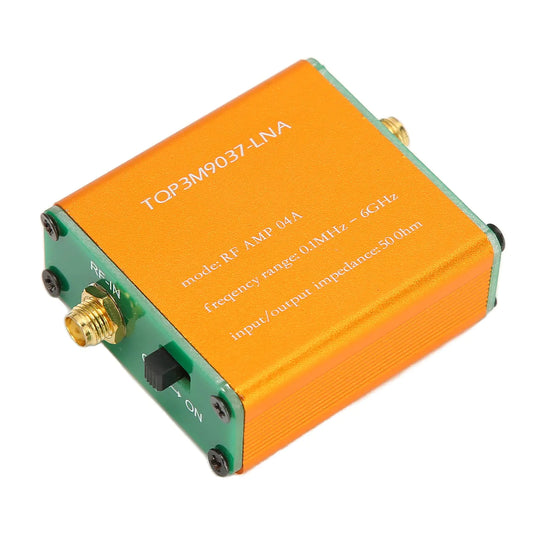 Low Noise Amplifier 20dB High Gain LNA RF Power Preamplifier Module 0.1MHz to 6GHz Full Band Low Noise Amplifier Professional Low Noise Amplifier Module Board (Shipped with Built in Battery)