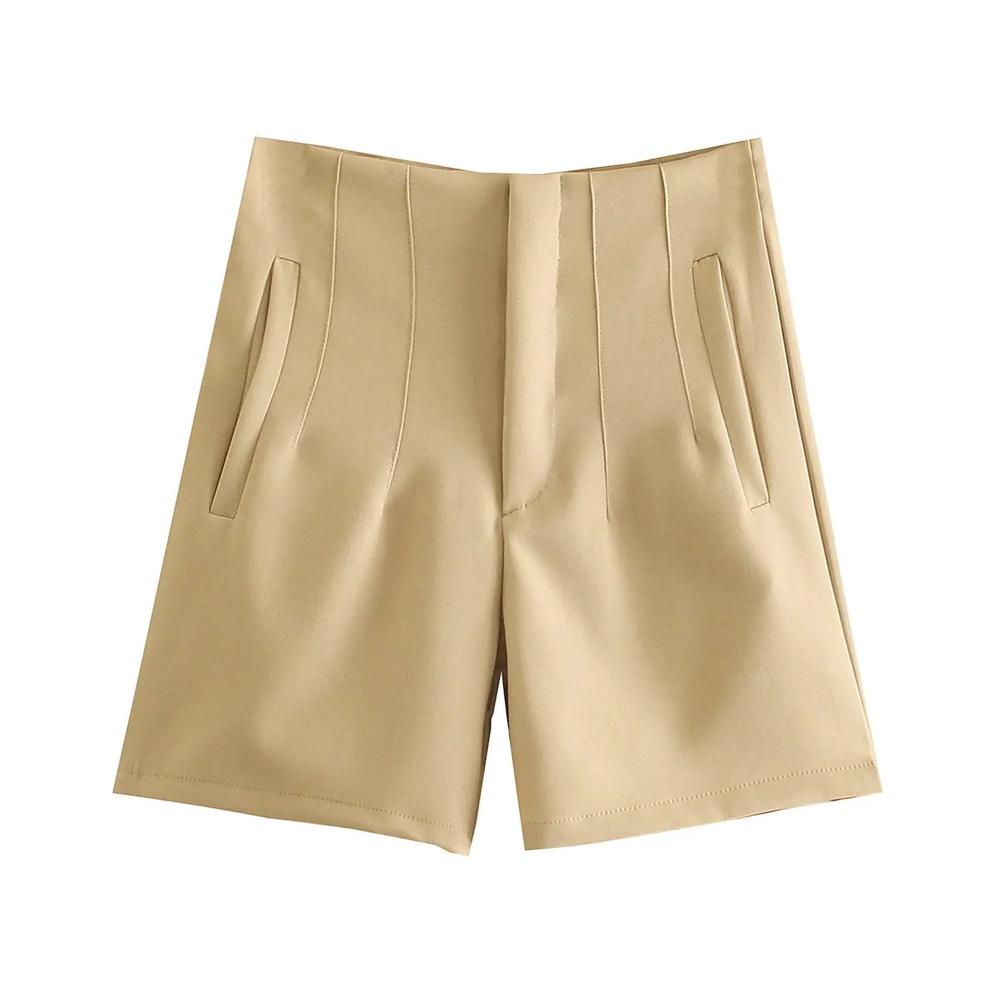 Simple High Waist Casual Shorts for Women