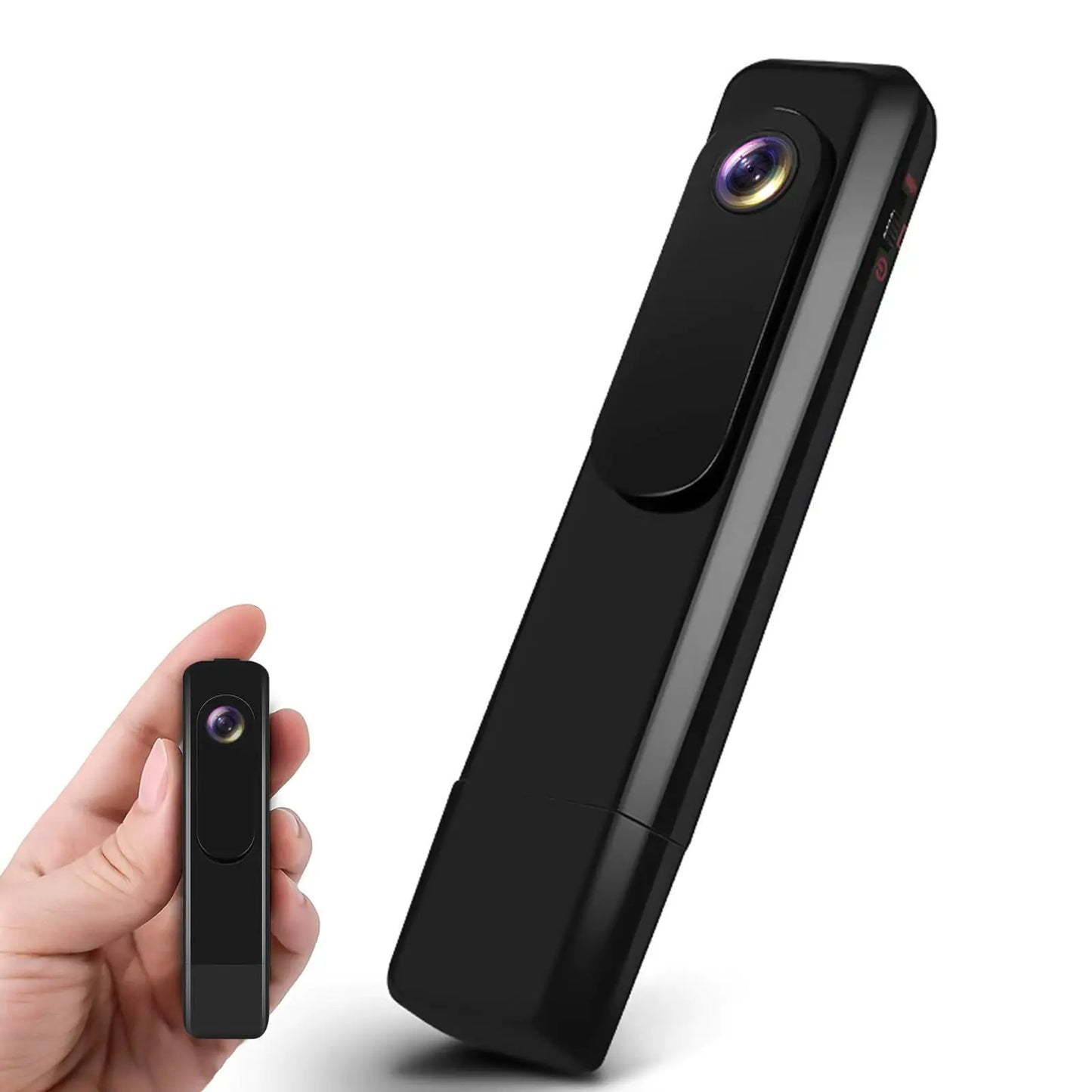 XCOUI Body Camera Pocket Camera Body Cam with Video Recording 1080P Personal Body Cameras Loop Recording No WiFi Needed Mini Body Wearable Camera Portable Video Recorder for Meeting Travel Outdoor