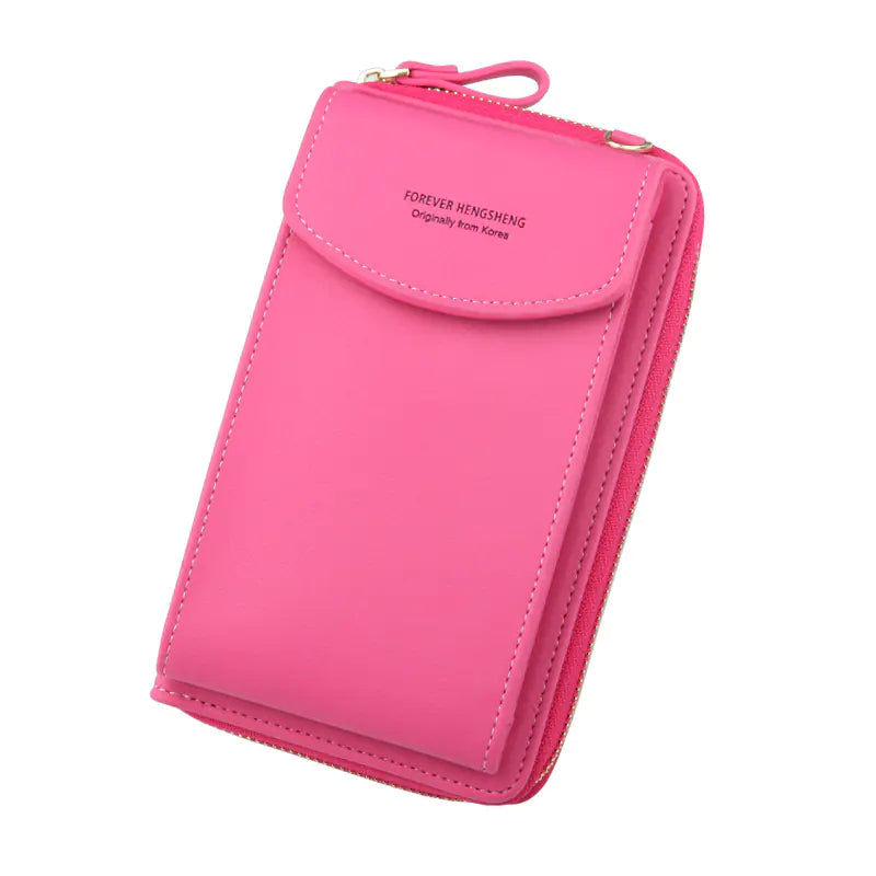 Diagonal Zipper Bag for Women’s Mobile Phones