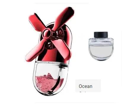 Car Air Vent Perfume Fan with Lasting Fragrance Decor