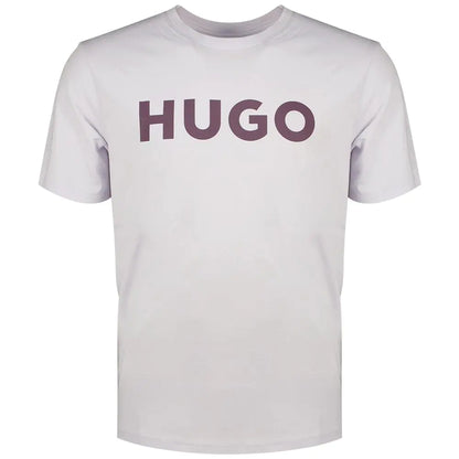HUGO Print Logo Short Sleeve T-Shirt ICY Lilac XL