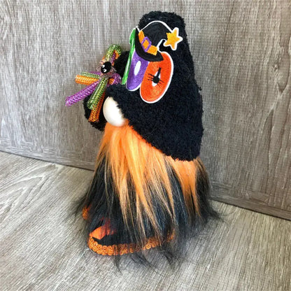 2023 Trending No-Face Doll in Pumpkin Costume Decoration