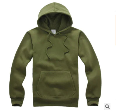 Cotton Pullover Hoodie with Hood