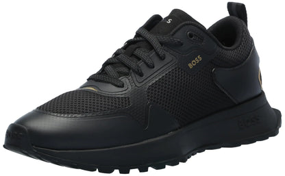 BOSS Big Logo Mesh Mix Lace Up Sneaker Black Currant 13