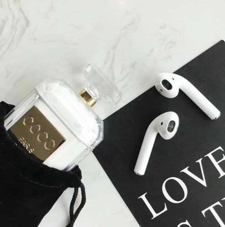 Perfume Bottle Silicone Case for Wireless Earbuds