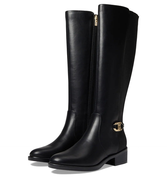 Tommy Hilfiger Womens Imizza Boot Black 5.5