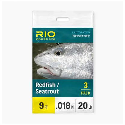 RIO Products Redfish/Seatrout Tapered Saltwater Leader 9ft 20lb 3 Pack