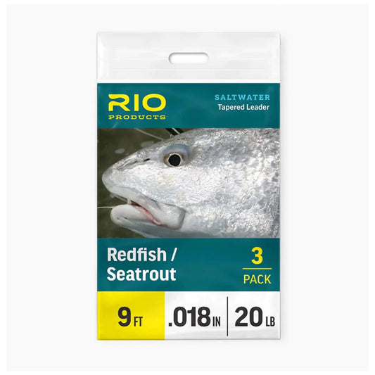 RIO Products Redfish/Seatrout Tapered Saltwater Leader 9ft 20lb 3 Pack