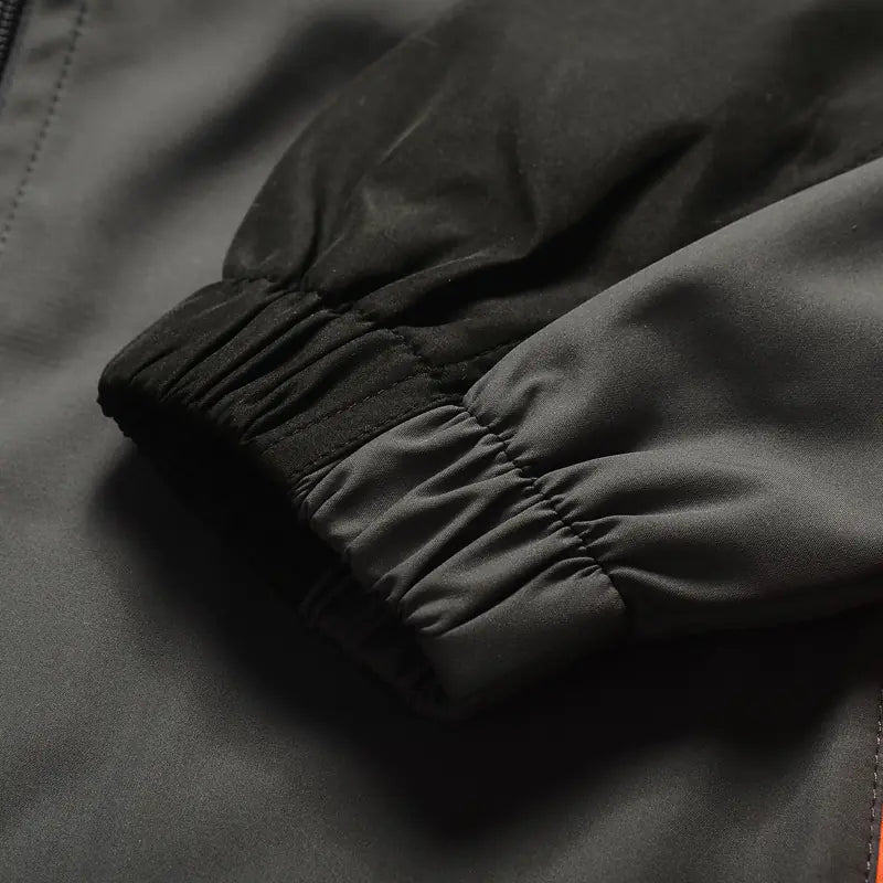 Men's Sports Tracksuit with Color Block Long Sleeves