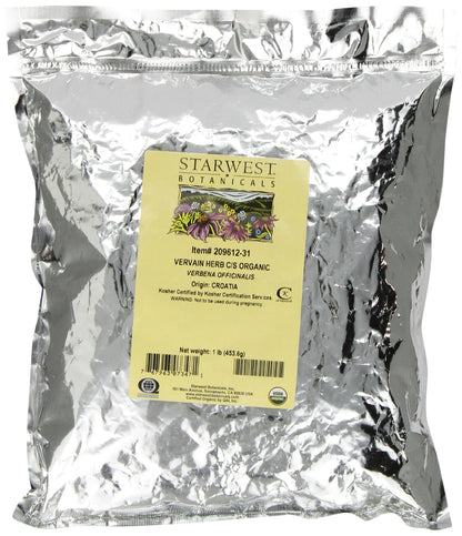Starwest Botanicals Vervain Herb Cut/sifted 1-Pound
