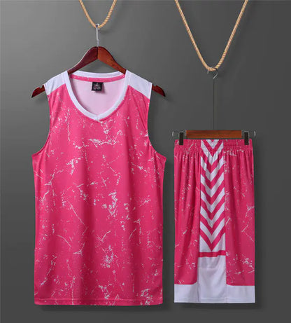 Men's Youth Basketball Uniforms and Tracksuit Set