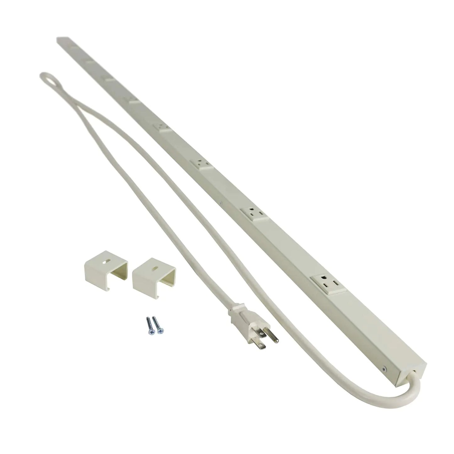 Legrand - Wiremold Wall Mount Power Strip Ivory Under Counter Power Strip 6 Foot Kitchen Power Strip 10 Outlet Power Strip to Use as Workshop Power Strip PM48C