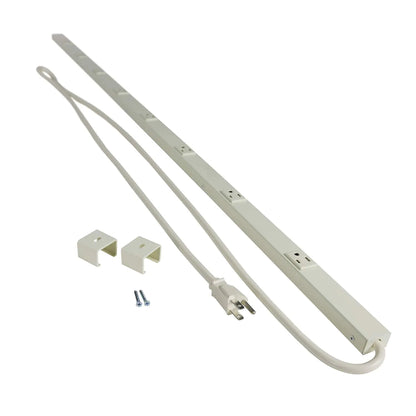 Legrand - Wiremold Wall Mount Power Strip Ivory Under Counter Power Strip 6 Foot Kitchen Power Strip 10 Outlet Power Strip to Use as Workshop Power Strip PM48C