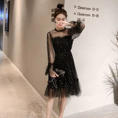 Women's Fairy Dress with Spring and Summer Net Yarn Skirt
