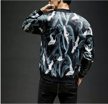 Embroidered Baseball Jacket and Casual Jacket