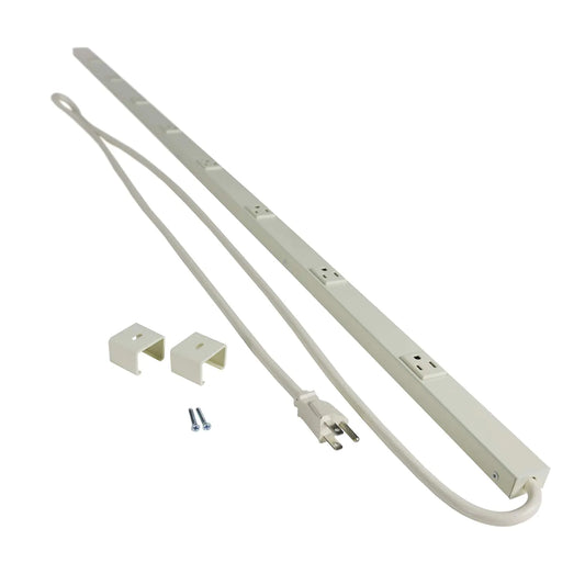 Legrand - Wiremold Wall Mount Power Strip Ivory Under Counter Power Strip 6 Foot Kitchen Power Strip 10 Outlet Power Strip to Use as Workshop Power Strip PM48C