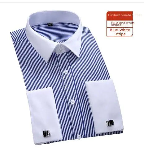 Classic French Business Dress Shirt for Men