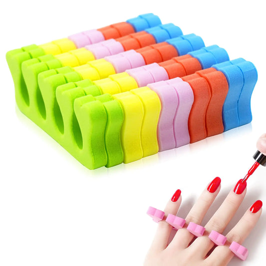 10pcs Toe Separators for Pedicure Soft Sponge Toe Separator for Nail Polish Toe Dividers Separators Finger Dividers for Women Nail Art Pedicure Manicure Polishing Beauty Accessories