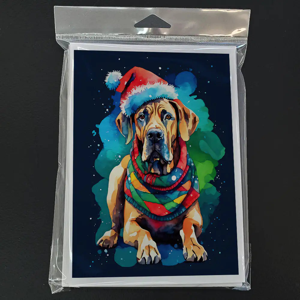 Great Dane Christmas Greeting Cards Pack of 8