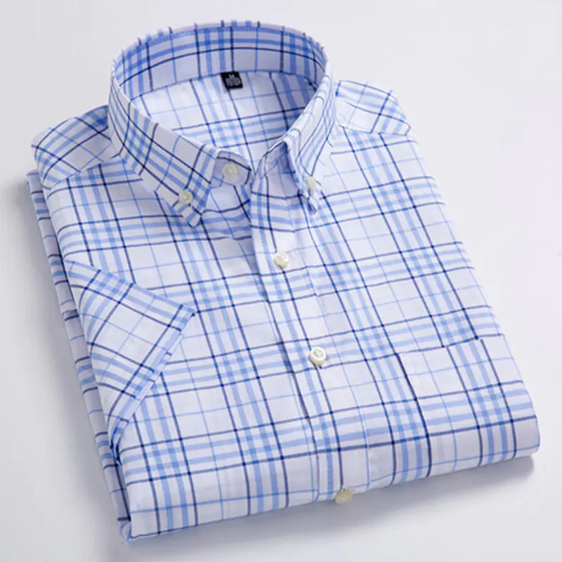 Plus Size Breathable Short Sleeve Shirt for Men