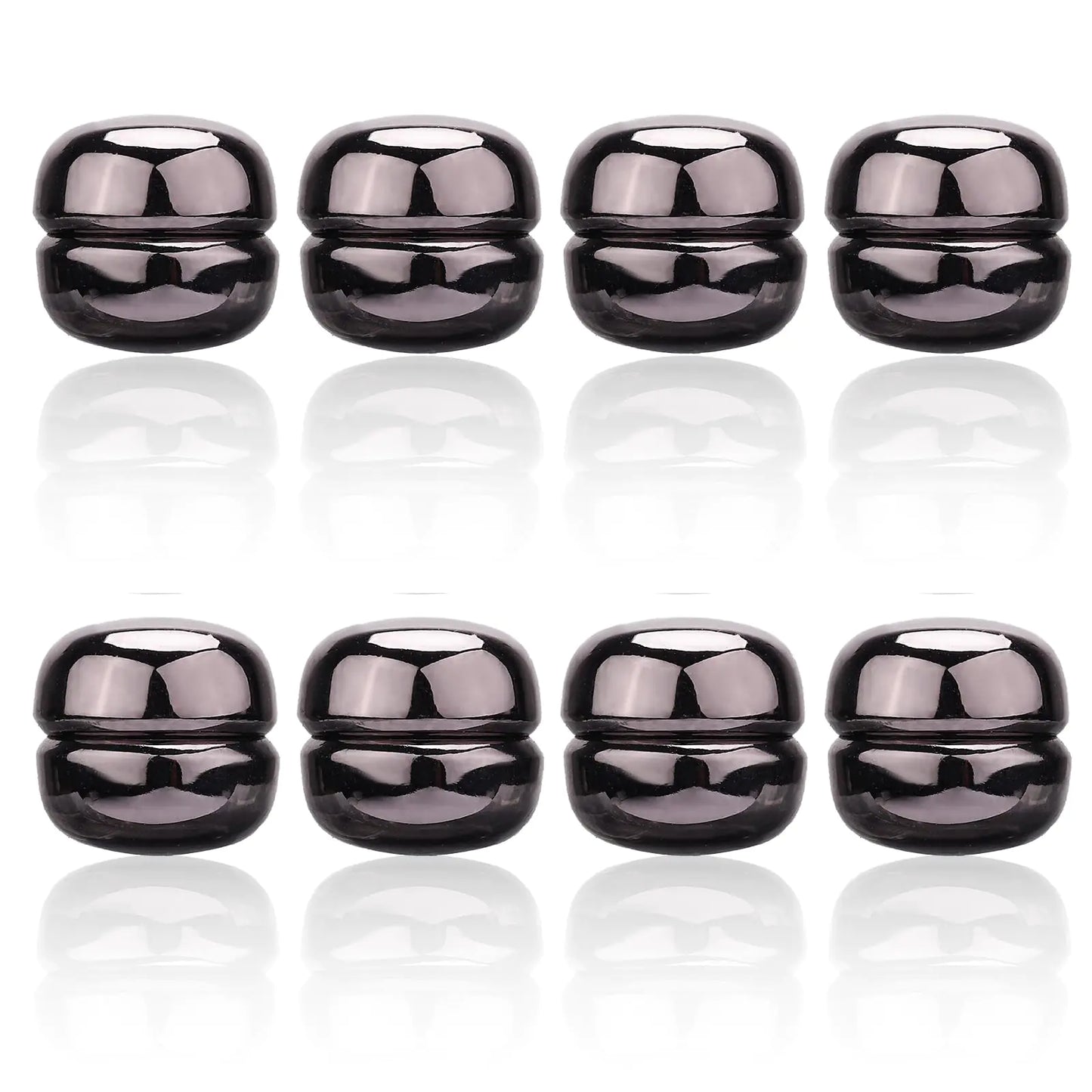 8pcs Hijab Magnets Strong Magnetic Hijab Pins Buttons Multi-Purpose No-Snag Hijab Pins Magnetic Scarf Clasp Pinless Brooch for Women Clothing Scarf (Silver)